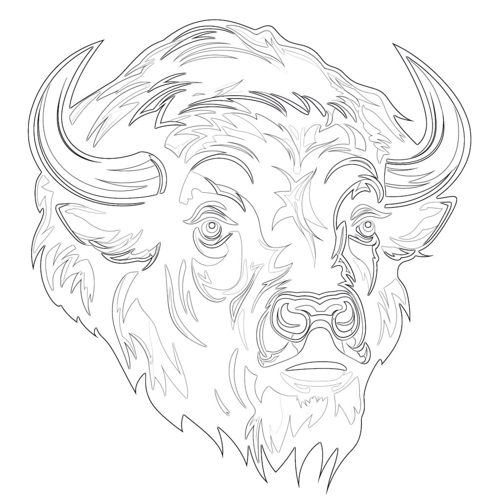 Buffalo Bills Coloring Page Coloring Pages Mimi Panda