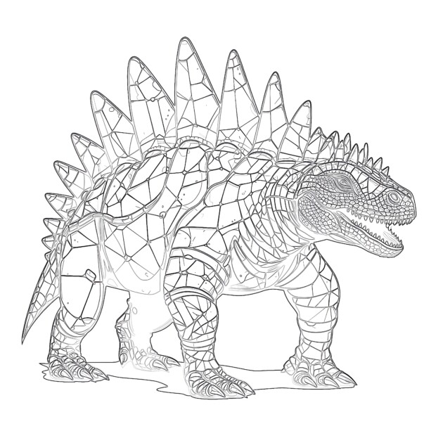 Coloring Page Stegosaurus Coloring Pages Mimi Panda