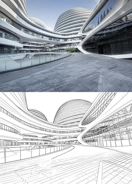 Architectuurkleurplaten