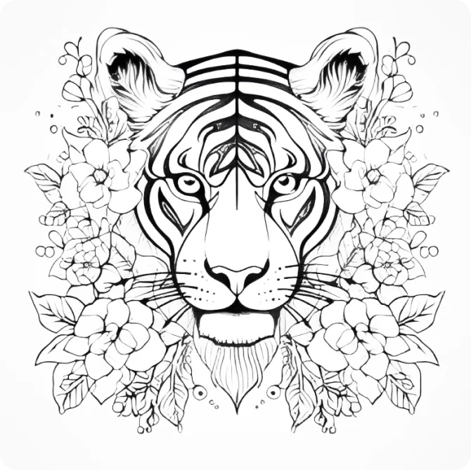 Mimi Panda AI によるカラーリングページ生成