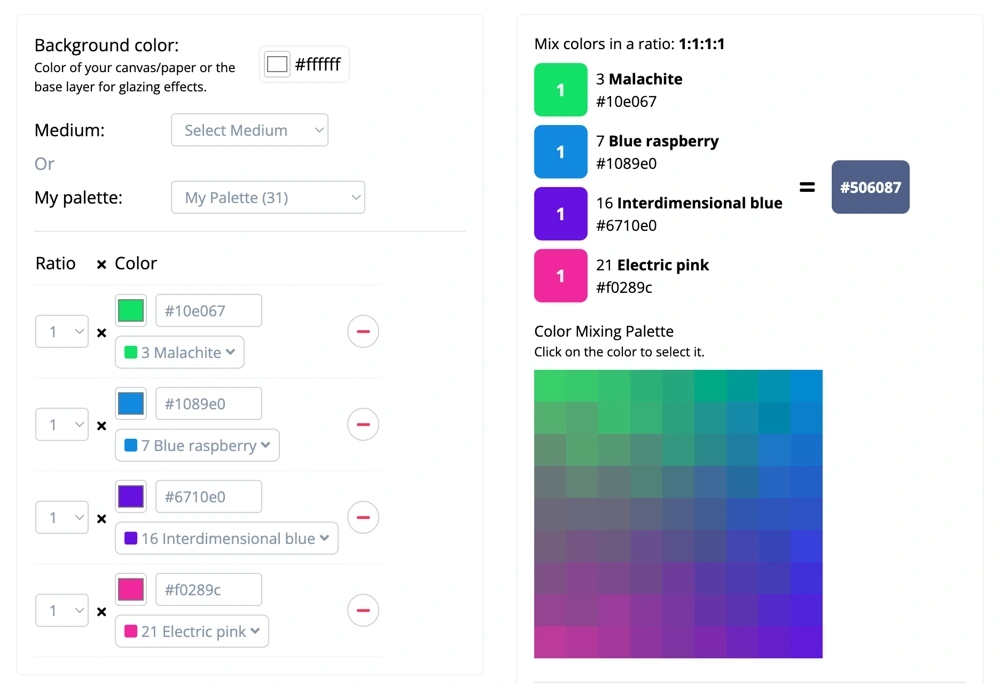 Використання збереженої палітри у додатку