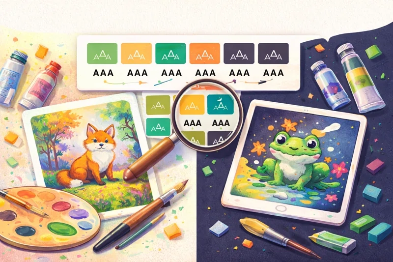 Contrast for canvas and print example