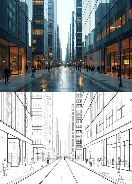 Architektur Malvorlagen