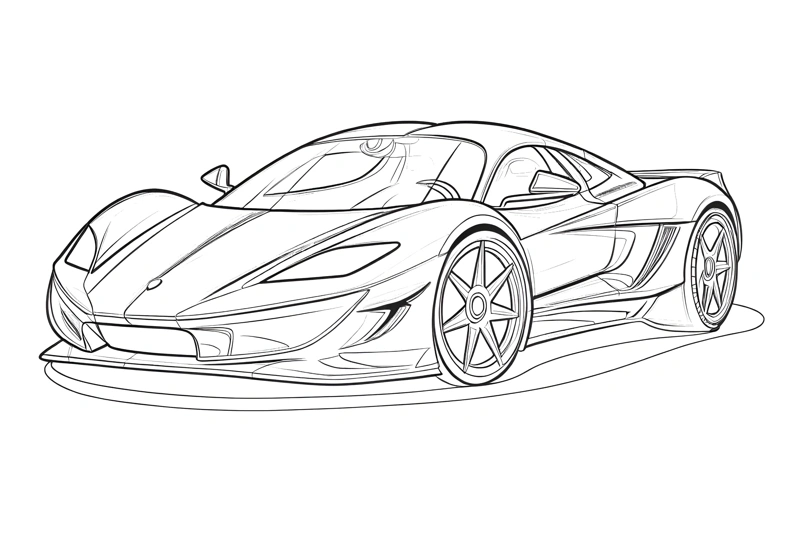 Image source pour la page à colorier voiture de dessin animé