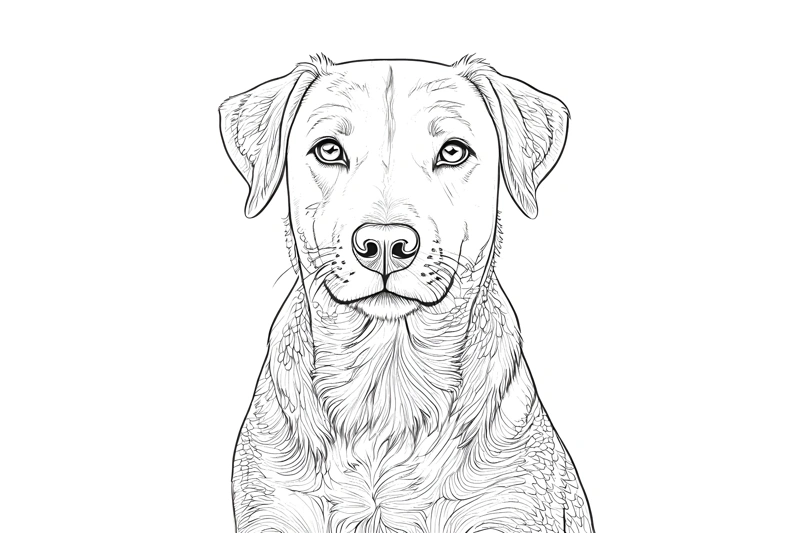 Image source pour la page à colorier chien
