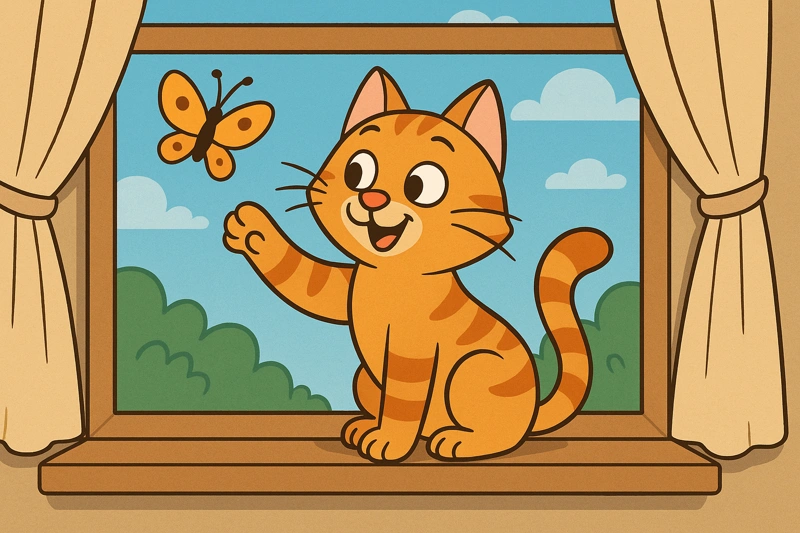 Image d’origine : chat qui joue