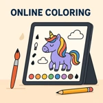 オンライン塗り絵