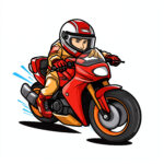 Racing Motorcycle coloring page 2