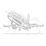 airliner coloring page