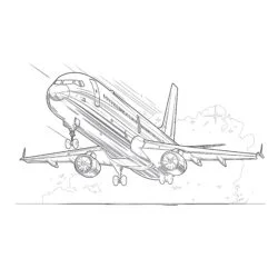 Airliner - Printable Coloring page