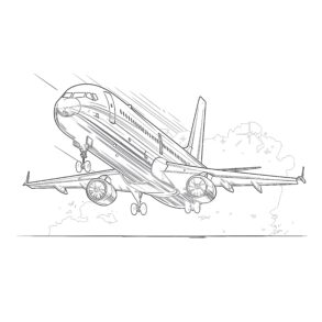 airliner coloring page