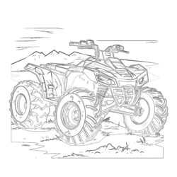 All-Terrain Vehicle - Printable Coloring page