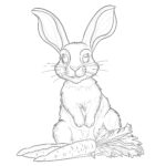 bunny coloring page