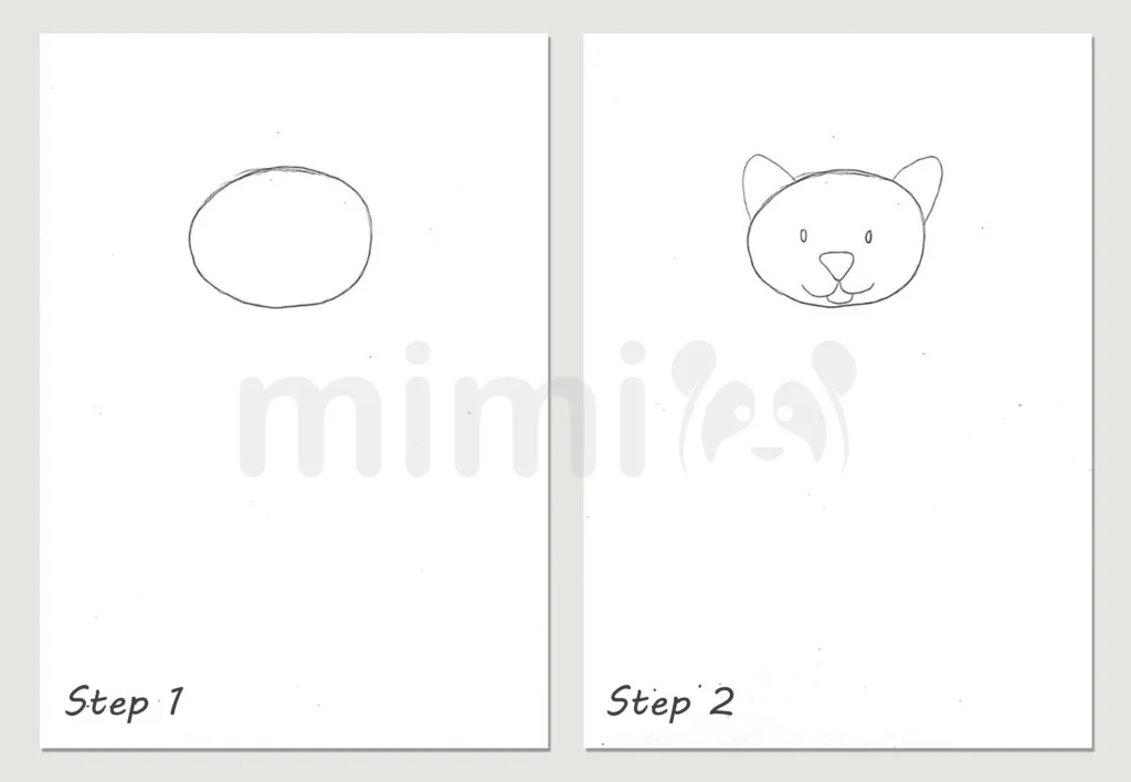 Cat Drawing: Step-by-Step Tutorial - Mimi Panda