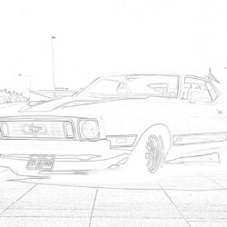 Ford Mustang - Printable Coloring page
