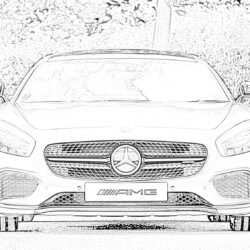 Ford Mustang - Coloring page