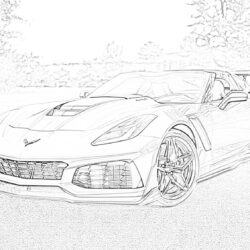 Ford Mustang - Coloring page