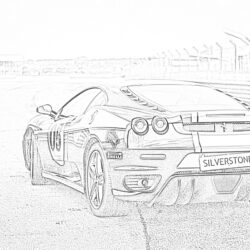 Sports car - Coloring page