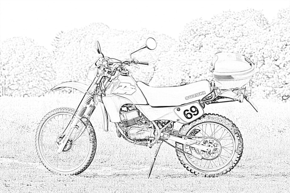 printabale mountain bike coloring pages