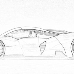 Racing Bolide - Coloring page