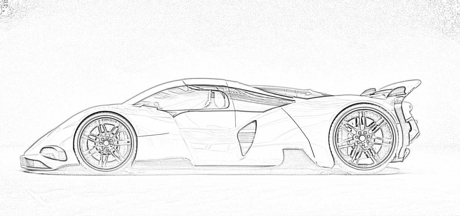 Supercar Coloring Page