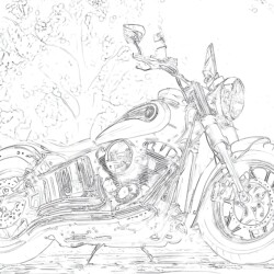 KTM Duke Coloring Page - Mimi Panda