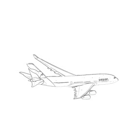 Airship - Printable Coloring page