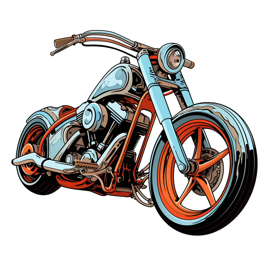 custom bike coloring page 2Original image