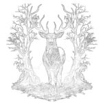 deer coloring page