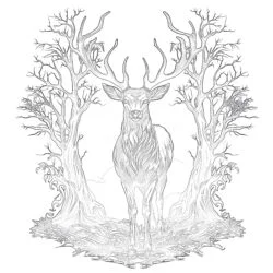 Deer Coloring Page - Printable Coloring page