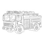 firetruck coloring page