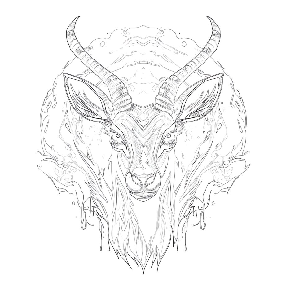 impala coloring page