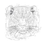 leopard coloring page