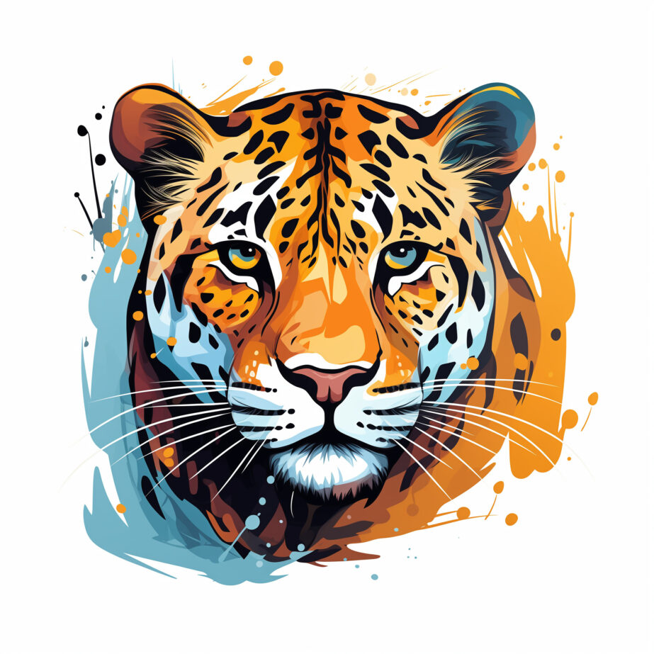 Leopardo Página Para Colorear 2