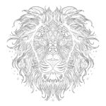 Lion Page à Colorier