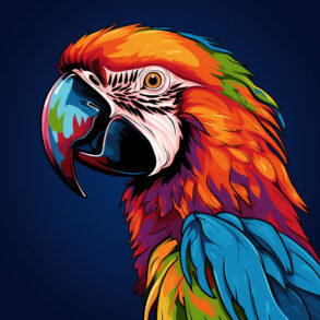 Macaw Coloring Page 2Original image
