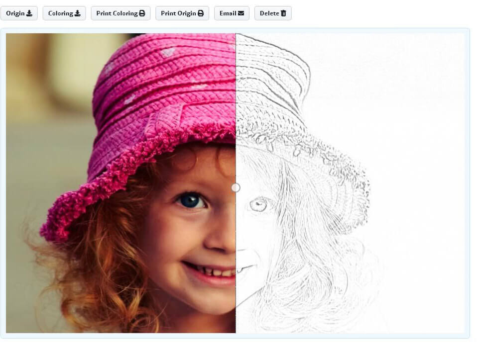 turn photos into coloring pages online