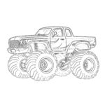 Monster Truck Coloring Page