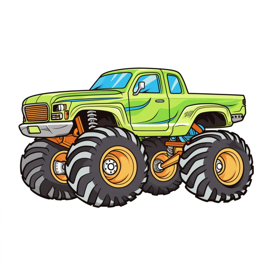 Monster Truck Coloring Page 2