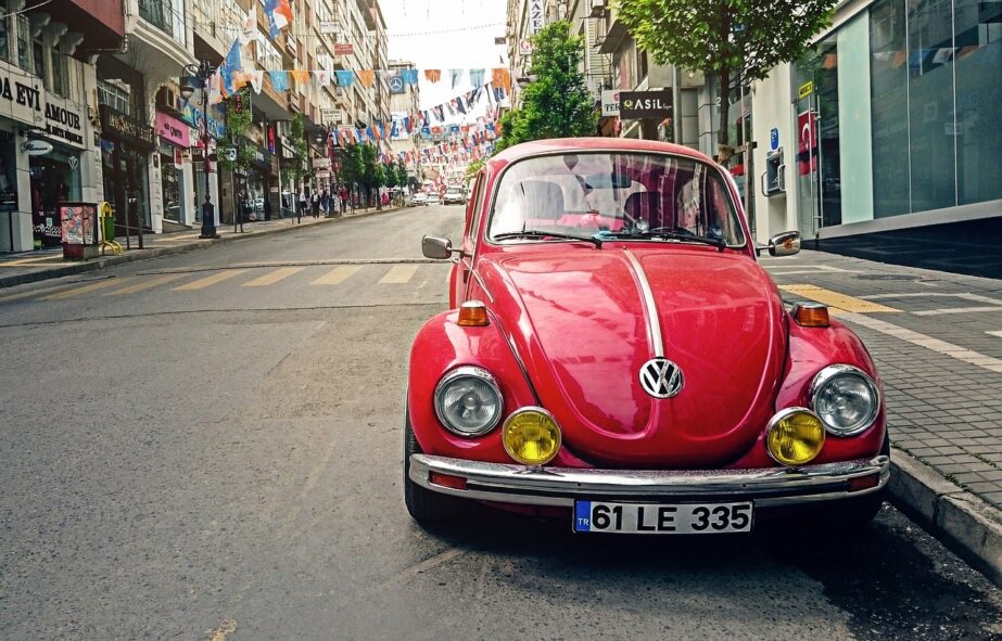 Red VW Beetle - Original image