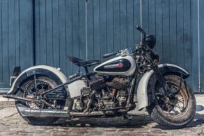 Vintage Harley Davidson Motorcycle - Original image