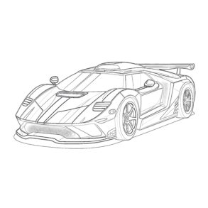 police supercar coloring page