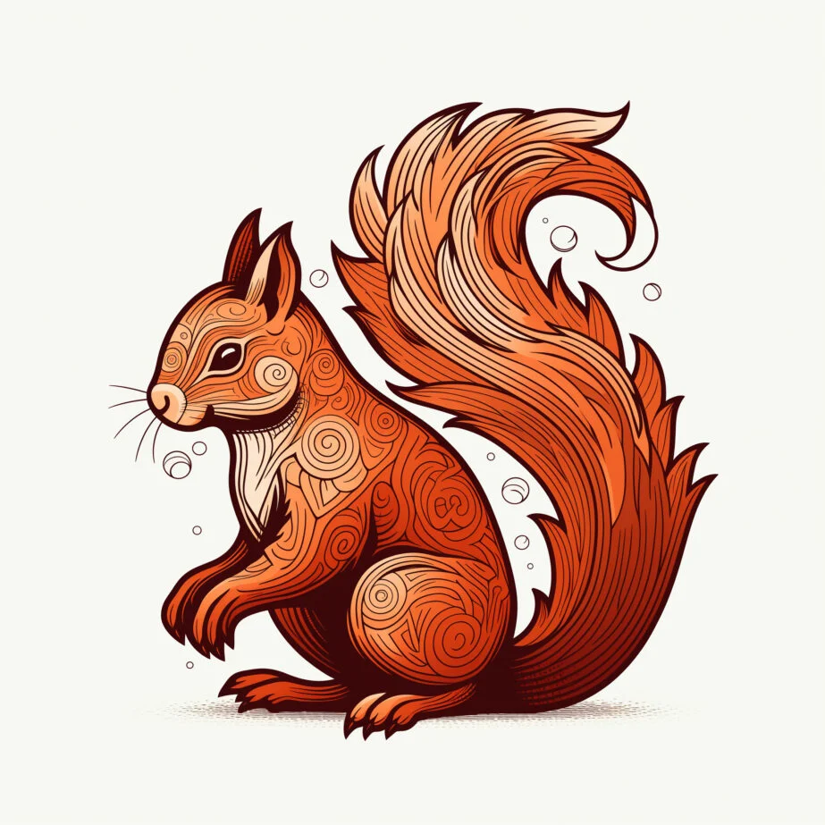 Eichhörnchen Färbung Seite 2
