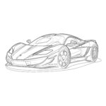 supercar coloring page