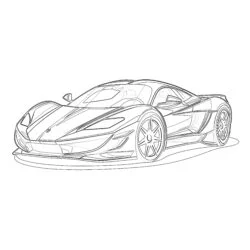 Free Adult Car - Printable Coloring page