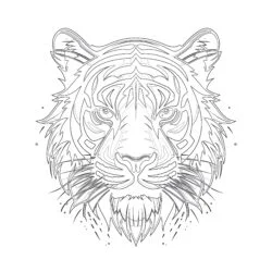 Tiger Coloring Page - Printable Coloring page