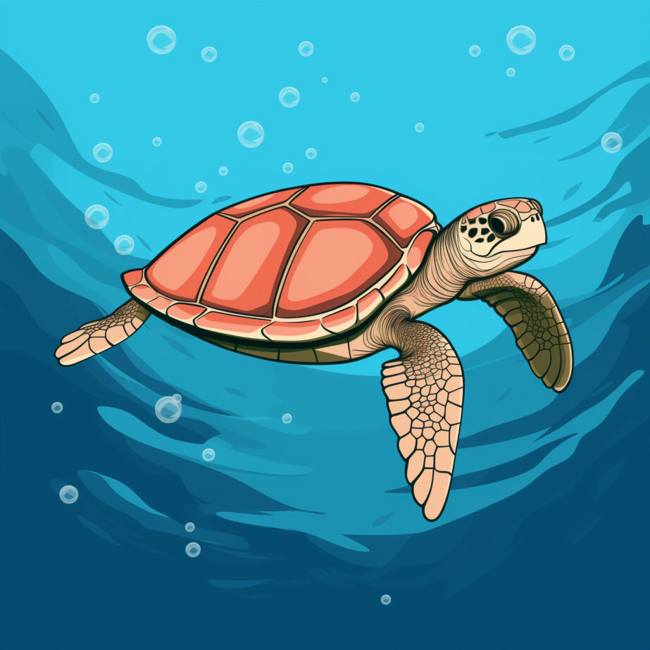 Turtle Coloring Page 2