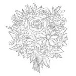 Bouquet Of Flowers Coloring Page
