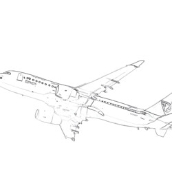 Airship - Printable Coloring page