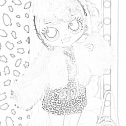 Neonlicious Lol Doll - Coloring page
